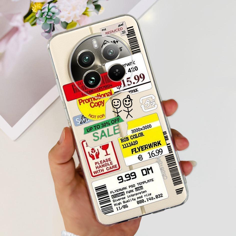 For Realme 12 Pro Plus Case Popular Flower Astronaut Soft Clear Silicone Phone Cover on Realme 12 Pro 5G 2024 Funda RMX3842 Case