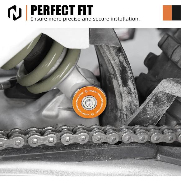

NICECNC Orange Rear Shock Mount PDS Swingarm Saver Protector Compatible with KTM 150/250/300 XCW/EXC/6 Days/TPI 2017-2022 250/350/450/500