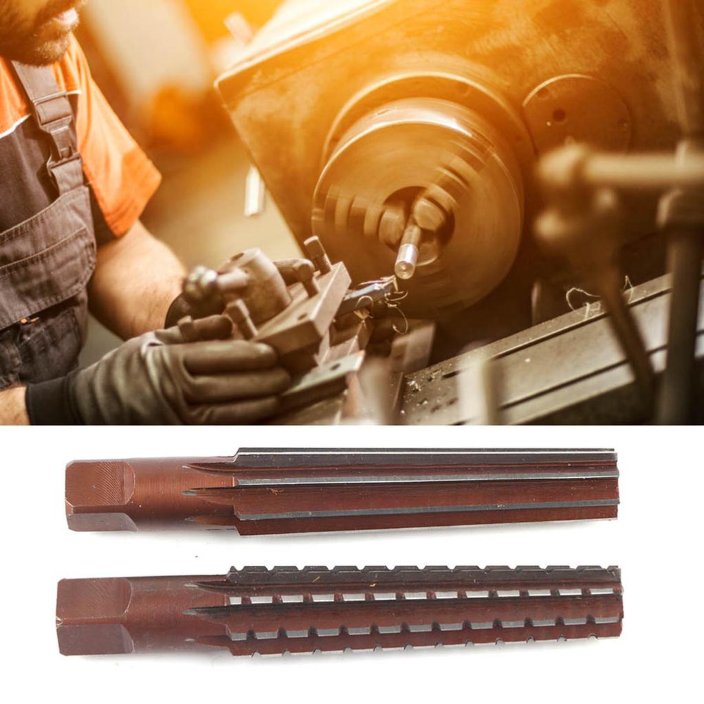 2pcs HSS MT3 Taper FineRough Reamer Cutter Tool Set Straight Shank