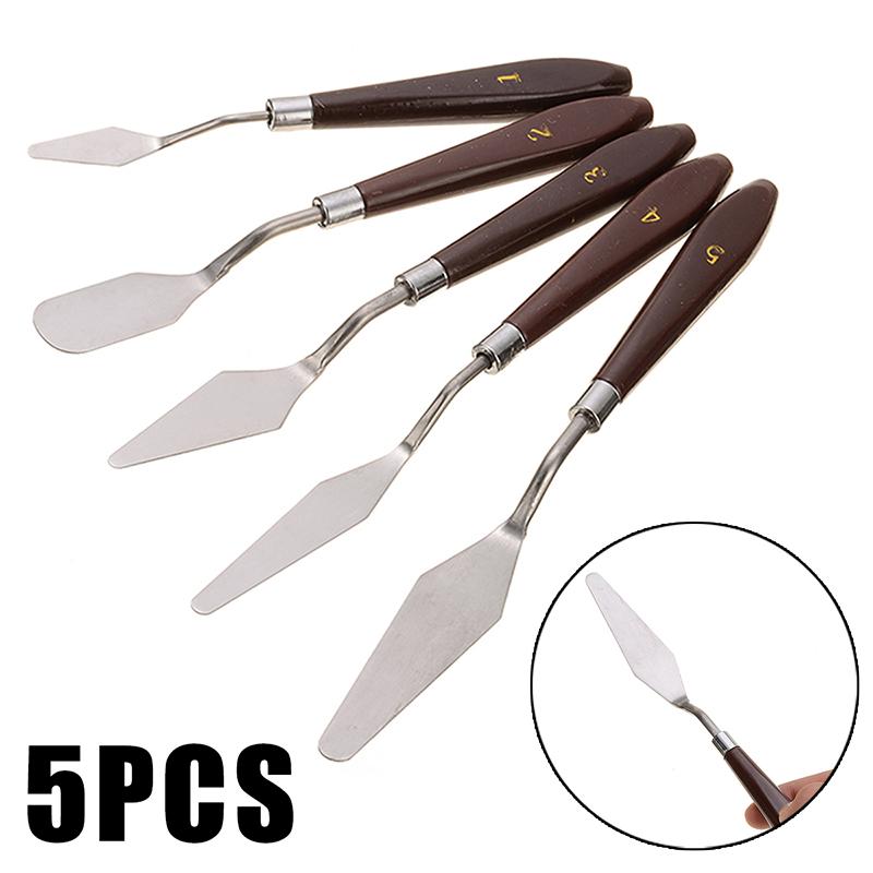 5 Teile/satz Edelstahl Spachtel Gebäck Werkzeuge Kuchen Creme Mixer Schaber Schaufel