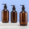 4PCS 500ml Bathroom Soap Dispenser Reusable Hand Pump Dispenser Bottle Bathroom Shower Gel Shampoo Refillable Bottle Container