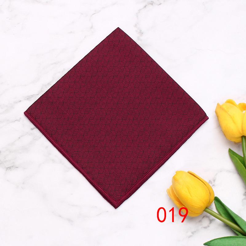 Men'S Pocket Towel Polyester Suit Dress Chest Towel Multi-Color Handkerchief Geometry Square Towel Source Sales