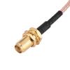 SMA Female to MMCX Samec Pravoúhlý RF Pigtail koaxiální prodlužovací kabel RG316 25cm
