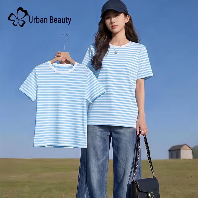 Women s Striped Cotton Short Sleeve T-Shirt S