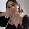 Punk Gothic Cone Tassel Finger Bracelet Hand Chain