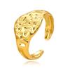 Baroque Style Retro Open Texture Ring - Unisex Index Finger Accessory
