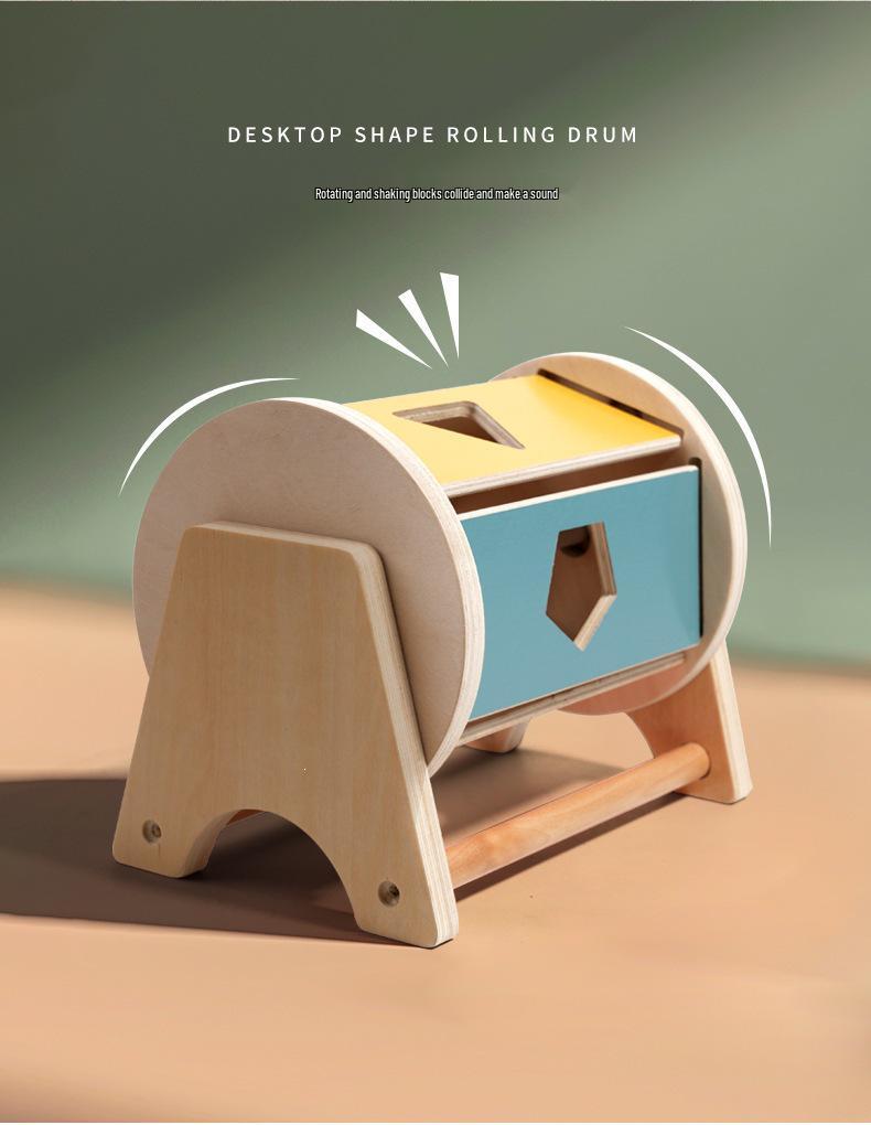 Montessori Wooden Coin & Ball Drop Box - Early Education Science Toy for Kids