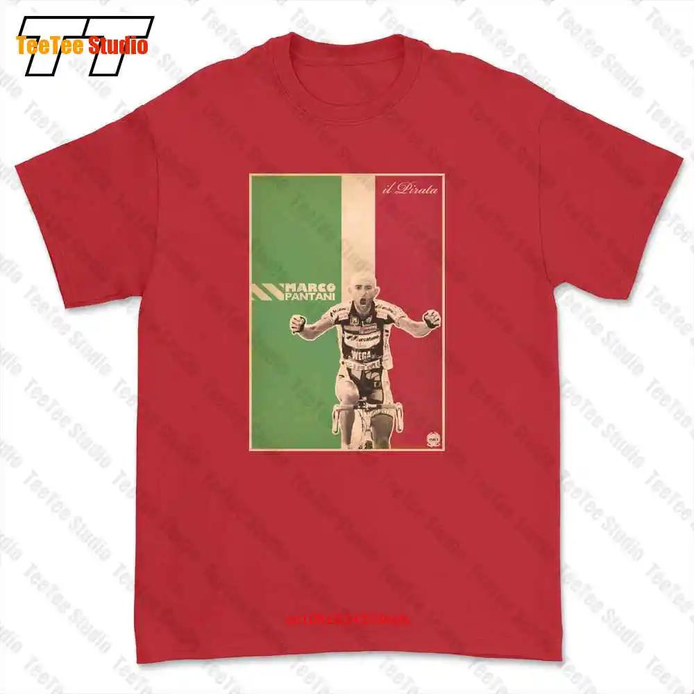 Marco Pantani Ciclismo Campione Il Pirata Cesenatico 3 Tshirt Tee DU9D S