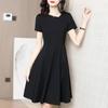 2026 Summer New Hepburn Style Black Temperament Thin Celebrity Little Black Dress Trendy French Niche Dress Women's Clothing