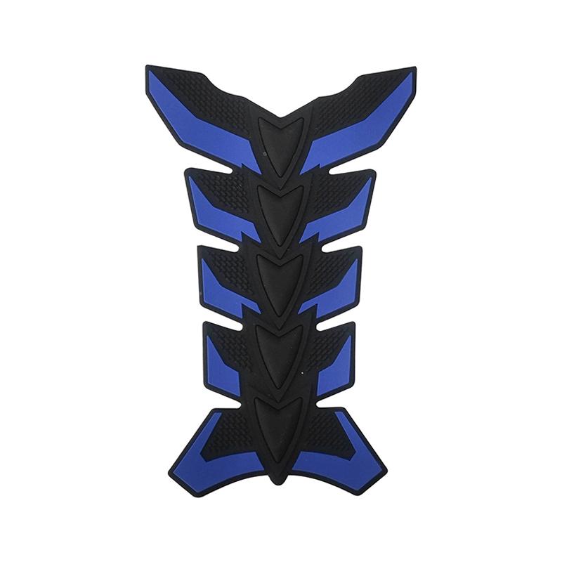 Motorcycle Oil Tank Stickers Car-styling 3D Carbon Fiber Motorcycle Tank Pad Tankpad Protector Sticker Fish Bone Style