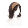 Korean Style Synthetic Wide Knit Headband Wigs Hair Hoop Short Wavy Bob Hair  Party