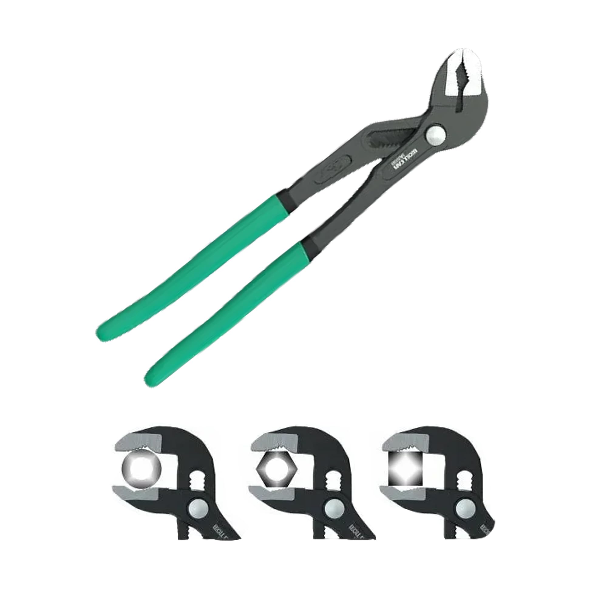 

QEZEZA Water Pump 249mm Total Compatible with Quick Release Pliers Plumbing Tool Pliers, 12-Level Adjustment, Length, CR-V Steel, Adjustment, Wrench,