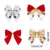 Colorful Home Decor Ornaments, 12pcs Assorted Bowknot Decorations for Christmas Tree and Holiday Party Celebration