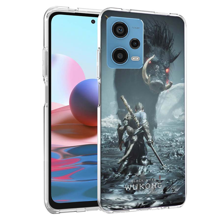 Black Myth Wu Kong Phone Case For Redmi Note 13 12 14 15 Pro Plus 13R 11 11T 11E 11S 10 Pro 10S 9 9S Cover Cell Clear TPU Capa C