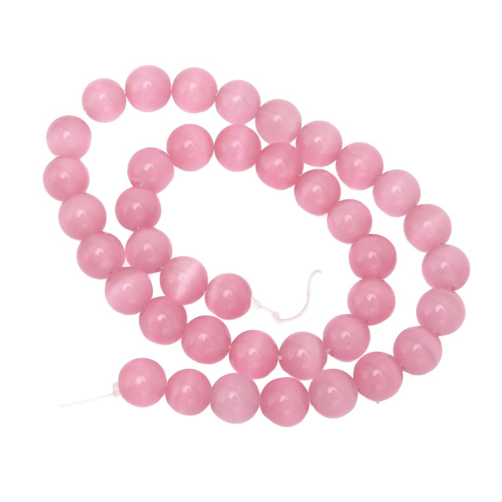 DIY Beads Glossy Smoother Excellent Polishing Cat s Eye Beads for DIY Crafts Bracelets Necklaces Earrings RingsPink