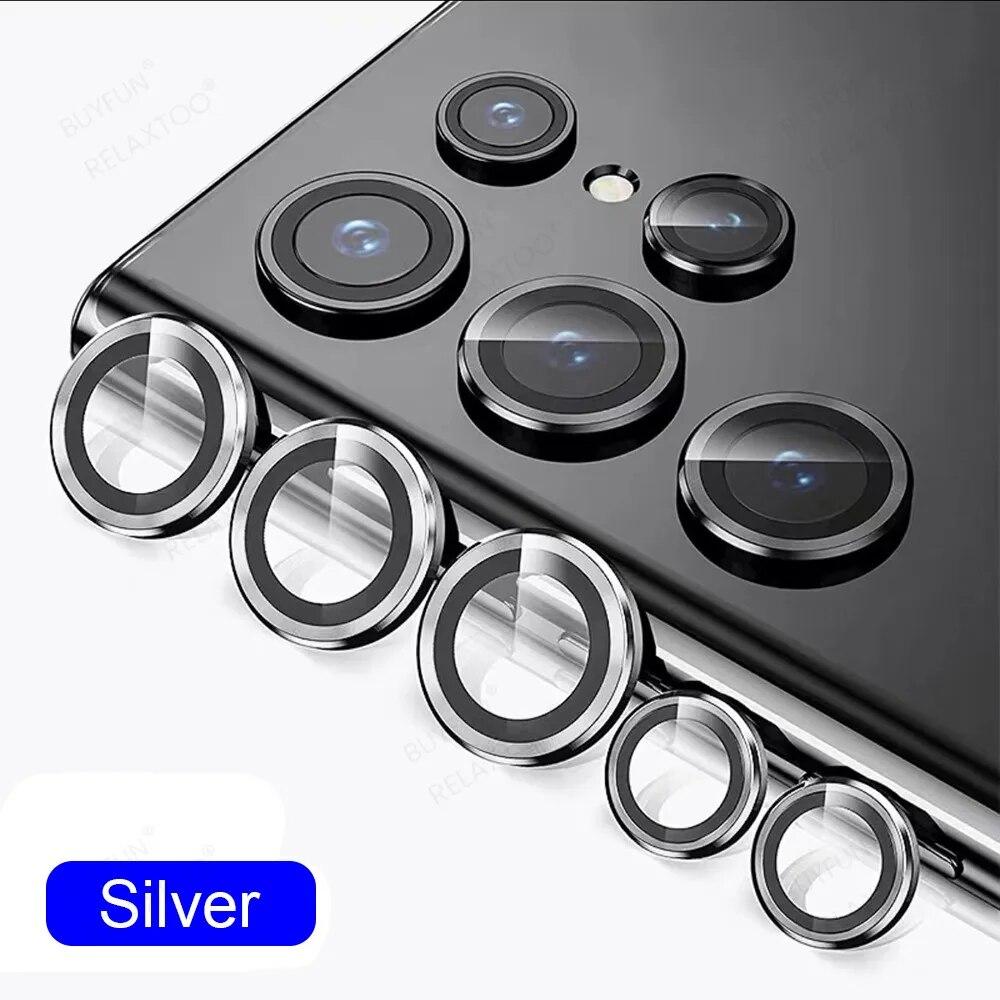 Camera Protector Metal Ring Lens for Samsung Galaxy S24Ultra Plus S23Ultra Protective Glass Back Lens Cover