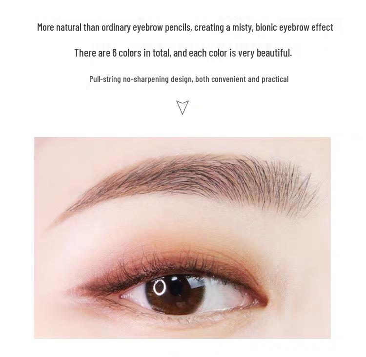 Haozhuang Dual End Eyebrow Pencil: Ultra-Fine, Waterproof, Smudge-Proof, Long-lasting for Natural Brows.