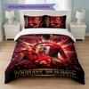 Set Biancheria da Letto Personalizzato Cristiano Ronaldo con Nome Testo 1 Copripiumino+2 Federe Logo Calcio Regalo Personalizzato per Occasione Speciale Arredamento Camera da Letto
