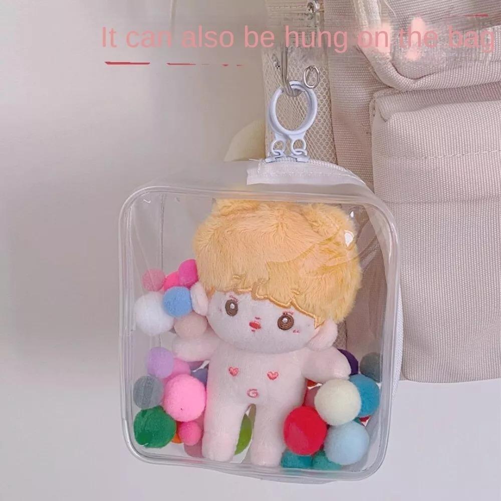 PVC Dustproof Bag Clear Transparent Doll Storage Box Portable Plush Dolls Bag  Outdoor