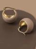 Vintage Green Enamel Ear Cuffs | Women's Luxury High-End Earrings | Retro Chic White Studs