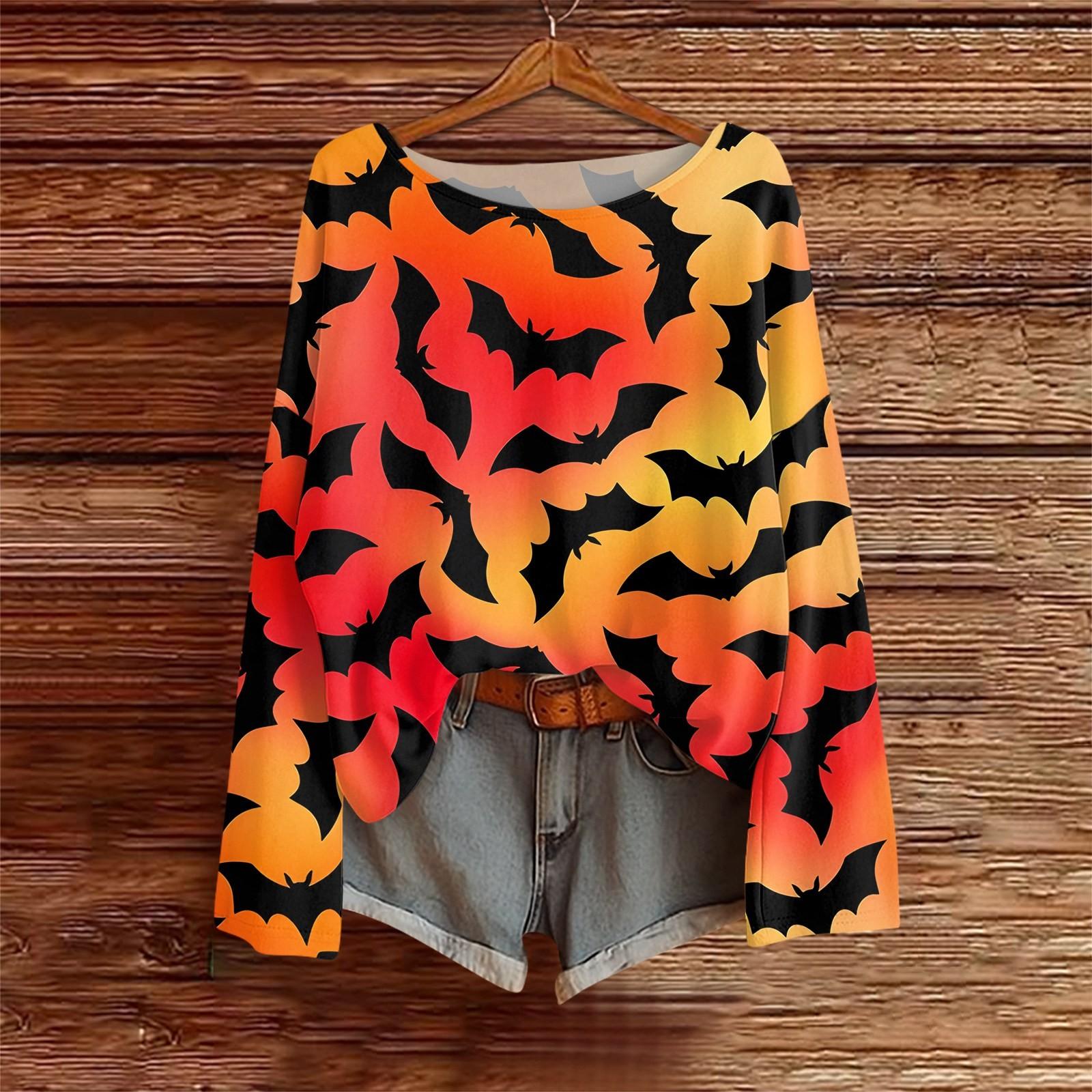 

Рубашки с длинным рукавом для женщин, футболки с принтом, блузки, повседневные базовые топы больших размеров, пуловеры S