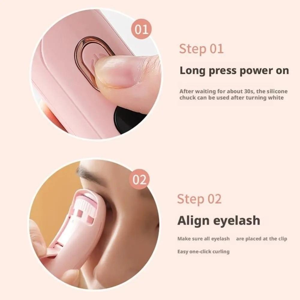 Temperature Control Heated Eyelash Curler Digital Display Eyelash Grafting Tool  Women