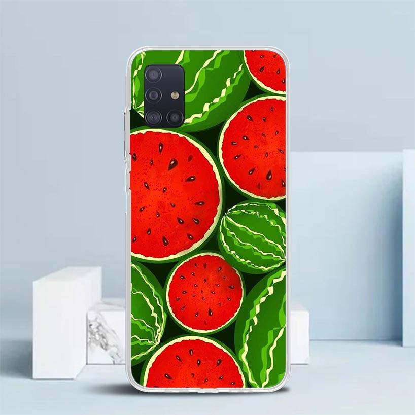 Watermelon Summer Fruit Phone Case For Samsung Galaxy A52 A32 A22 A12 A51 A50S A30S A10S Note 20 Ultra 10 S10 Plus A31 A20 A71 A