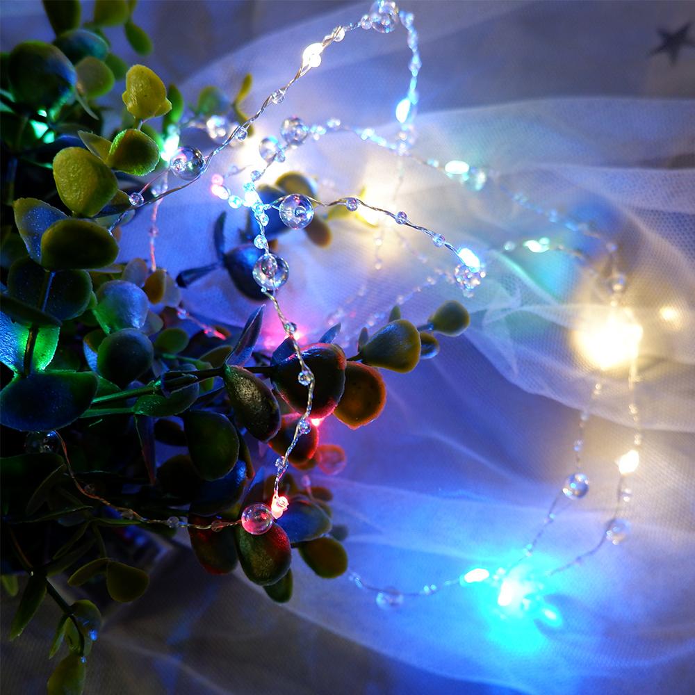 Battery Pearl LED Lights, Pearl LED Copper String Lights Fairy Lights, Wedding Family Party LED Lights, Christmas Decoration Lights