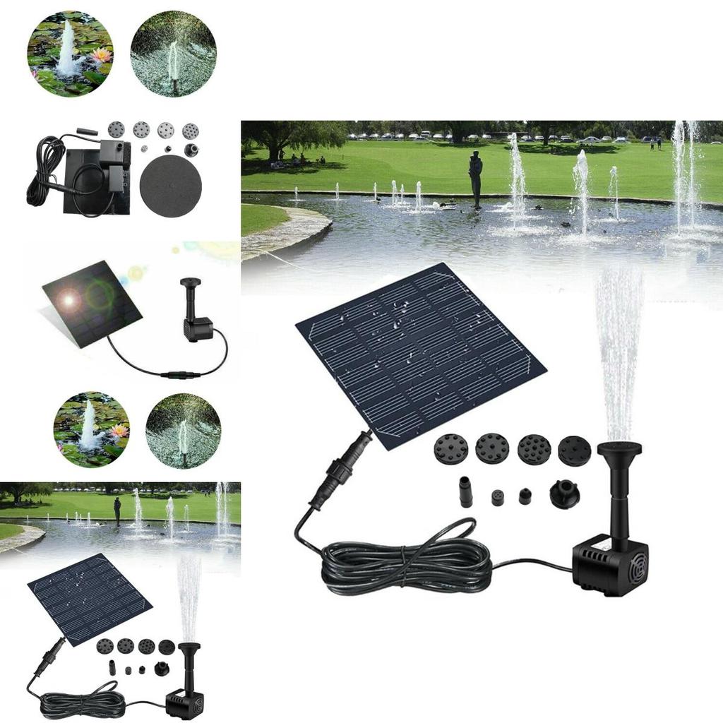 Solar Powered Fountain Garden Pond Water Feature Pump Kit Add Joy To Your Garden