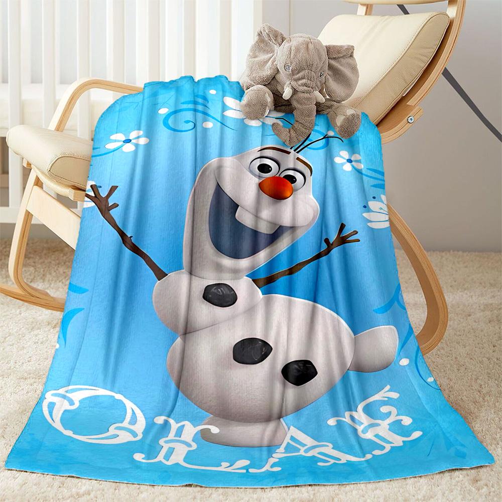 Winter Snowman Adventure Blanket Soft Warm Cozy Suitable for Seaside Chair Couch Four Seasons Universal Warmthful Decor