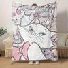 1pc"Adorable Aristocats Print Blanket Perfect for Home Decor, Couch Cover, Outdoor Use, Travel , Office Nap