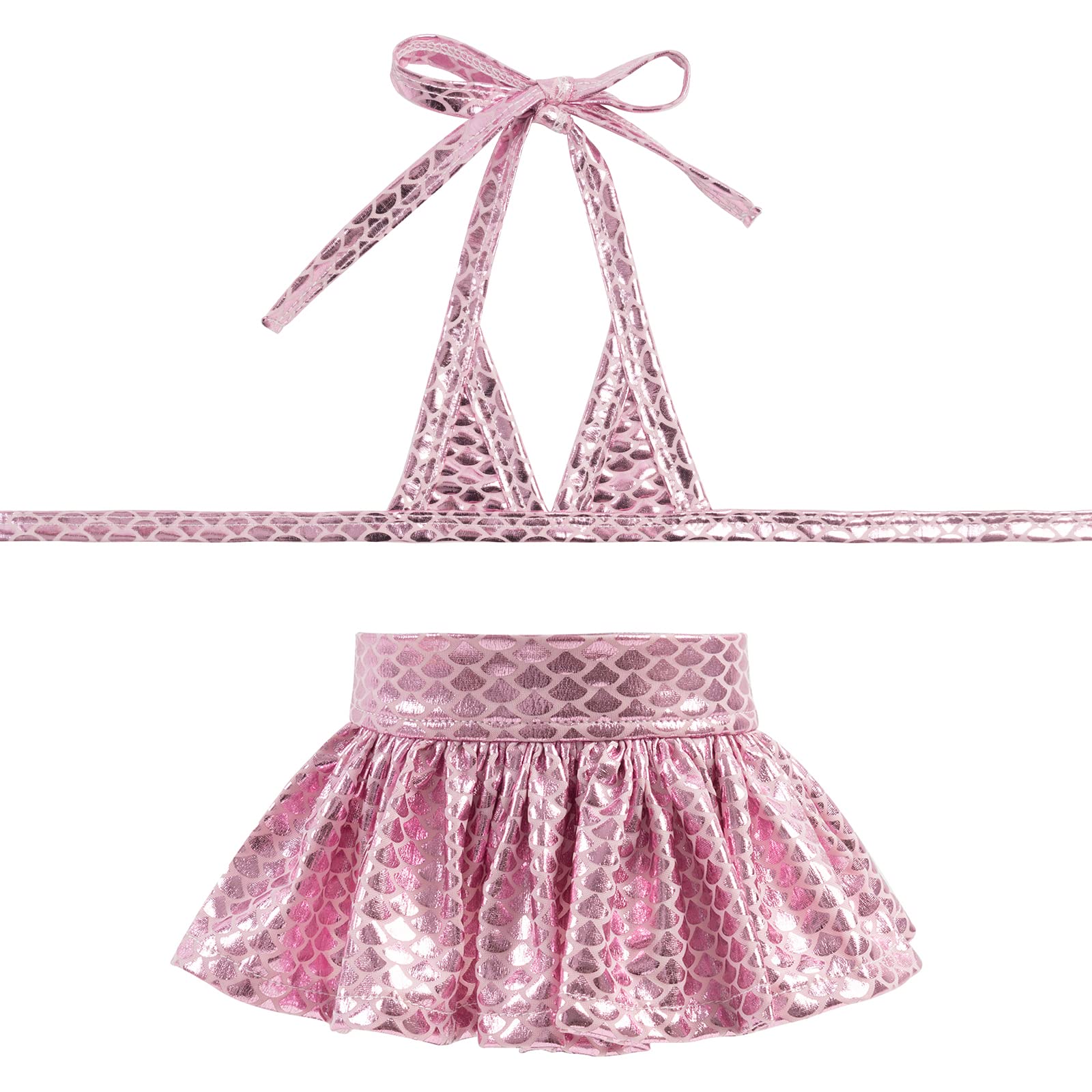 

Набор бикини для собак из 2 штук, Пляжный купальник для собаки Купальник русалки для собаки Летний костюм с блестящей чешуей Синий и розовый для кошек Девочка Фо S розовый