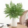 Plastic Artificial Fern Leaves Room Decorative Fake Flower Simulation Green Plants White Fern Leaf Branch Garden Decoration