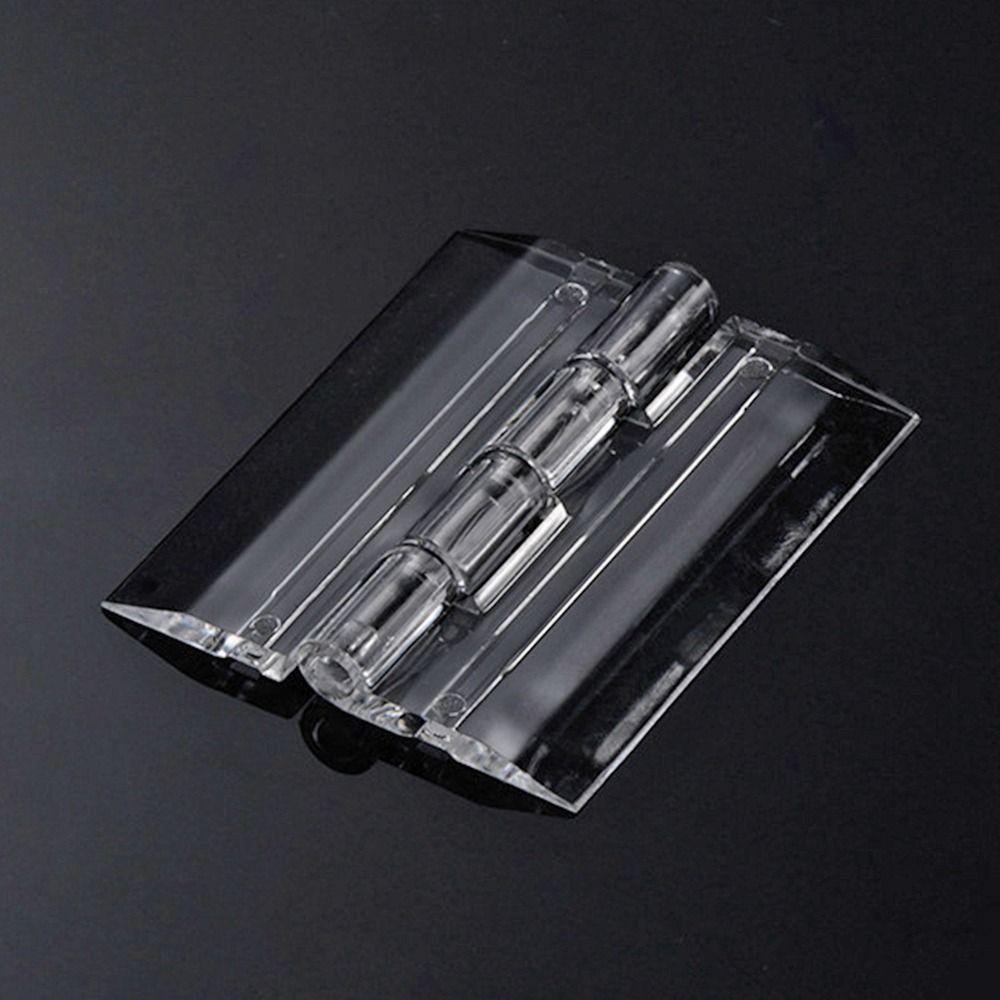 10Pcs New Transparent Folding Hinge Clear Foldable Door Hinges Acrylic 270 Degree Furniture Hardware DIY Cabinet Door Box