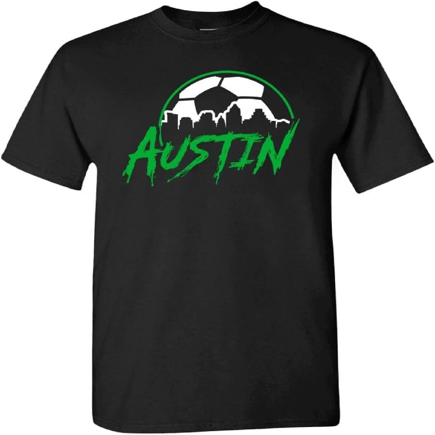Xtreme Apparrel Team City Skyline Men s T-Shirt for Soccer Fans S