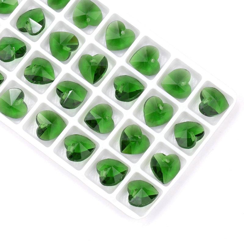 Best Quality 14mm 28pcs/pack 6228 Heart Pendant Austria Charms Crystal Heart Beads Gems for Jewelry Accessories Earring Making