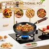 Frying Pan Cooking Skillet Non-Stick Steel Frypan Pot Saucepan Camping Kitchen Cookware For Food Frying, Cooking And Stir-Frying