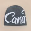 New American Contrasting Letter Jacquard Knitted Hat for Men and Women Warm Hip-hop Skateboard Personalized Pullover Hat
