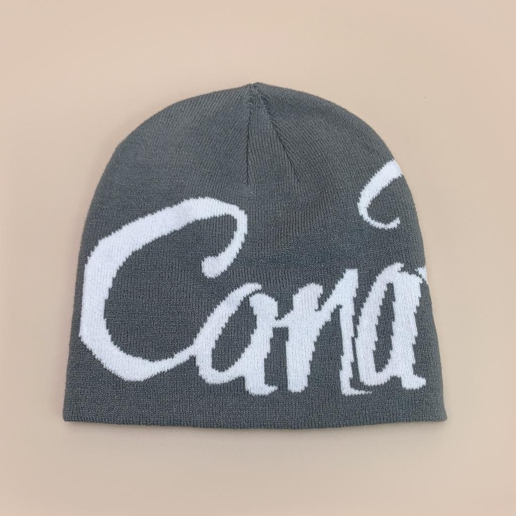 New American Contrasting Letter Jacquard Knitted Hat for Men and Women Warm Hip-hop Skateboard Personalized Pullover Hat