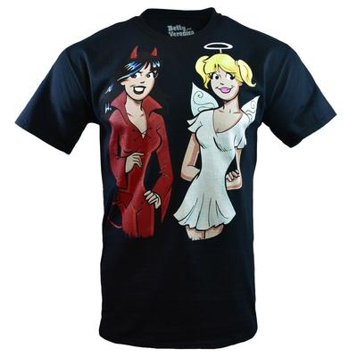 Koszulka Betty i Veronica Komiksy Archie Seksowny Diabeł Anioł Czarna