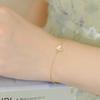 Sterling Butterfly Bracelet With 18K Gold Plating Zirconia Crystals Dainty Layering Stackable Jewelry Women