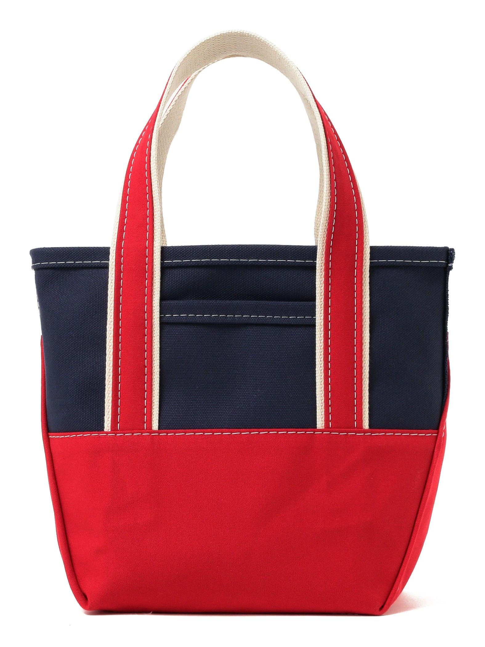 

BEAMS BOY L.L.Bean x BEAMS PLUS Deep Bottom Deluxe Boat and Tote Bag, Women s, Navy/Red, One Size, 13610910593