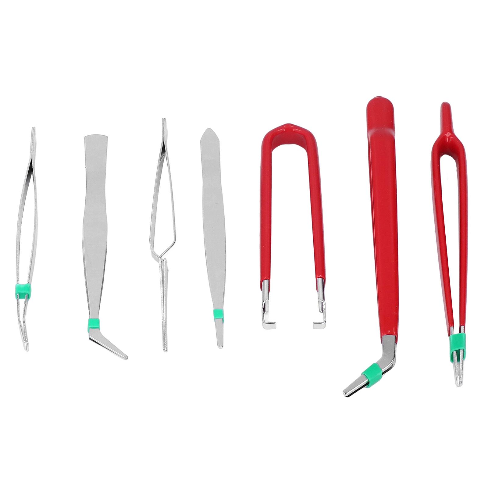 

7Pcs Tweezers Anti Static Multi Purpose Hand Tool Set Kit for Maintenance Repair