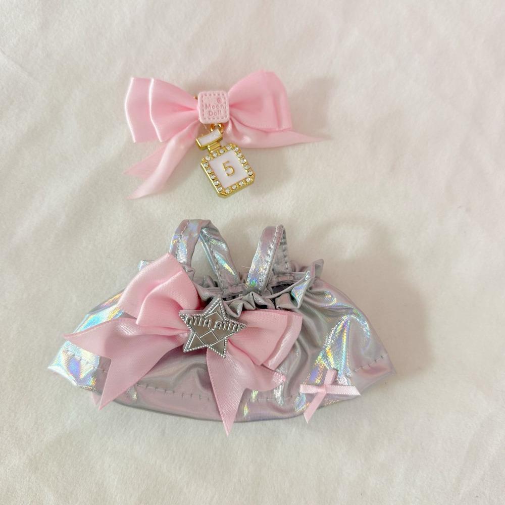 

Star Sitting Labubu Time Cloth Laser 17cm Plush Dolls Clothes Labubu Doll s Dress Children Gift Style 1