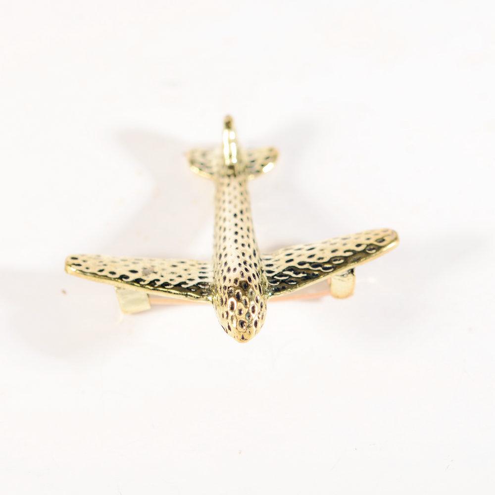 Minimally Designed Airplane Suit Coat Brooch Fashionable and Versatile Cardigan Pin Chest Flower