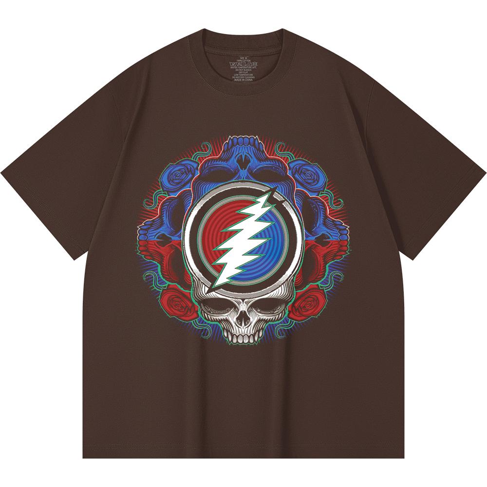 230 Gsm 100% Cotton Heavy Metal T-Shirt  Rock Band Popular Music Print Unisex Heavy Cotton T Shirt