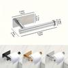 Heavy Duty Stainless Steel Toilet Paper Holder, Self-Adhesive No-Drill Wall Mount, Brushed Finish Bathroom Tissue Roll Dispenser