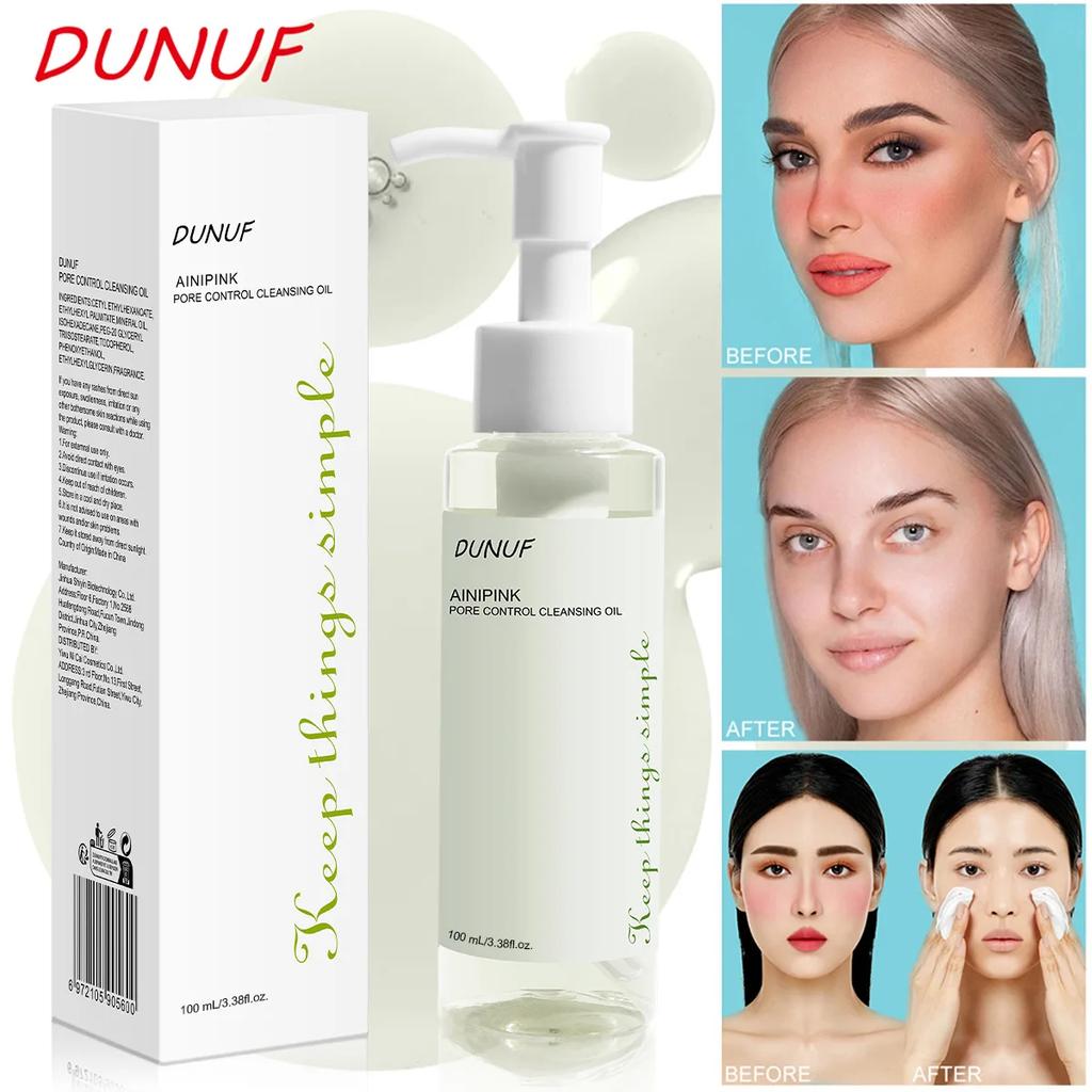 100ML Cleansing Oil with Plant Extracts Deep Pore Cleansing Moisturizes Reduces Blackheads Makeup Remover for Face Skin Care