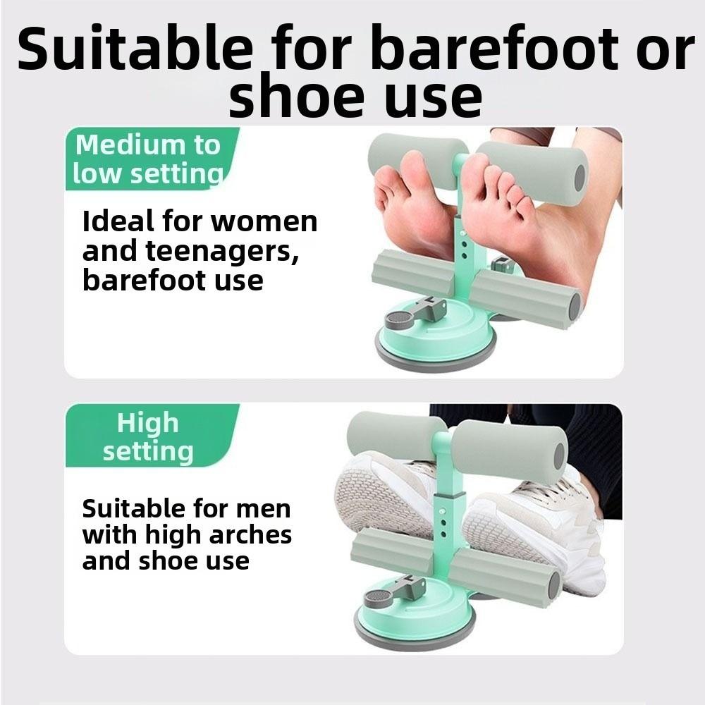 Dual Suction Cups Sit-up Assistive Bar Adjustable Height Ab Core Trainer Strength Training Device