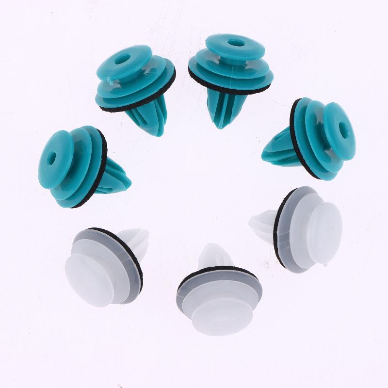 20/30/50Pcs Auto Vehicle Retainer Fastener Rivet Green Nylon Retaining Clip For Bumper Door Buckle Car Interior Accessories